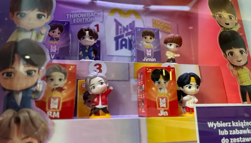 Figurki TinyTAN z McDonald's w Polsce. Kolekcja zabawek z BTS.