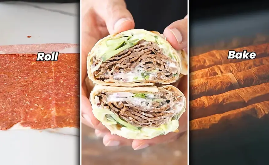 Cienki kebab - jak złożyć go bez przeciekania