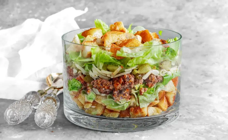 Sałatka Big Mac - Przepis na domowy obiad bez bułki!