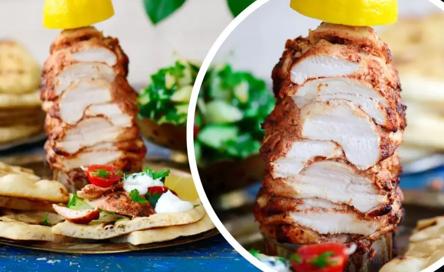 Mięso z pionowego rożna - Jak zrobić domowy kebab bez sprzętu?