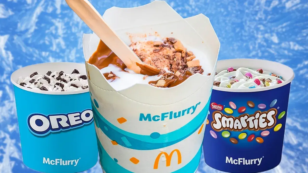 Trzy McFlurry: Oreo, karmelowe z kawałkami batonika i Smarties. Idealne na zimowe popołudnie.
